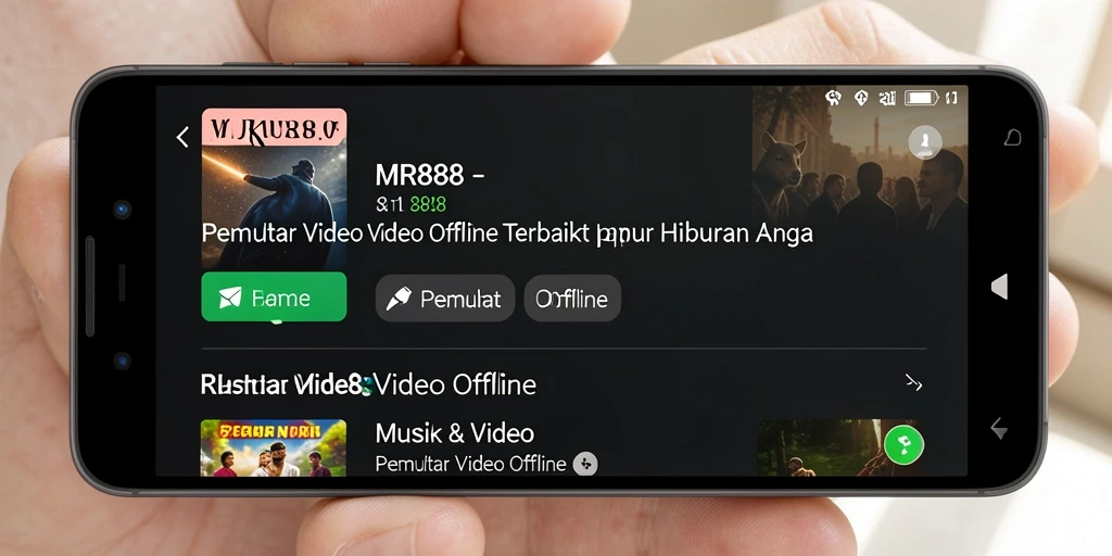 Tampilan antarmuka pengguna MR888 yang intuitif dan menarik.