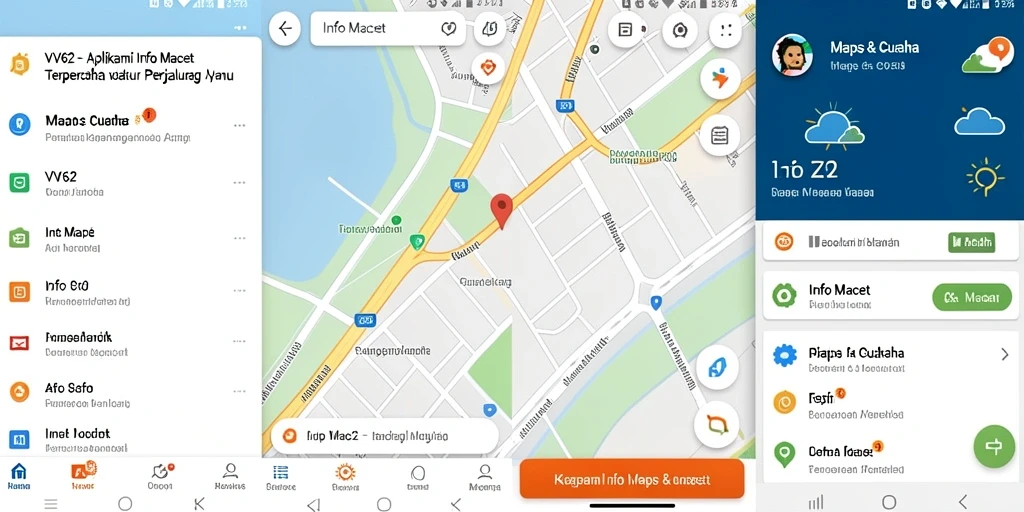 Tampilan antarmuka aplikasi Info Macet VV62 yang user-friendly.