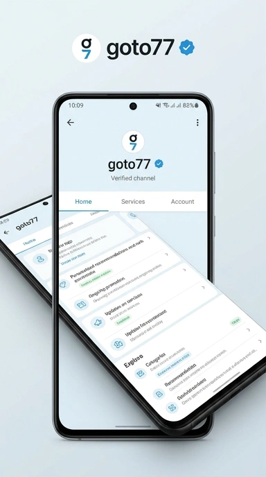 Tampilan kanal resmi goto77